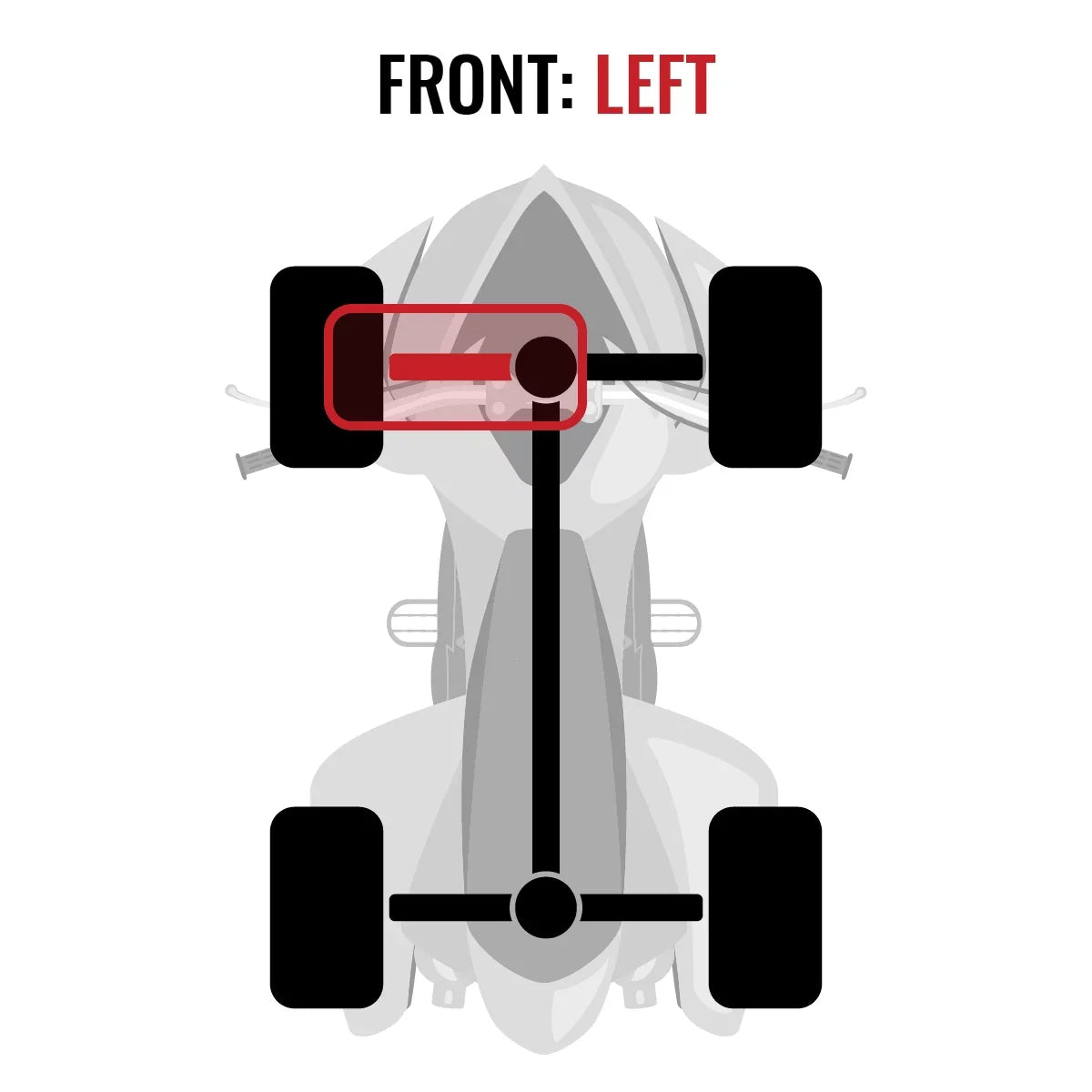 Sixity XT Front Left Axle compatible with Can-Am Outlander 800R 2015 - EFI 4X4