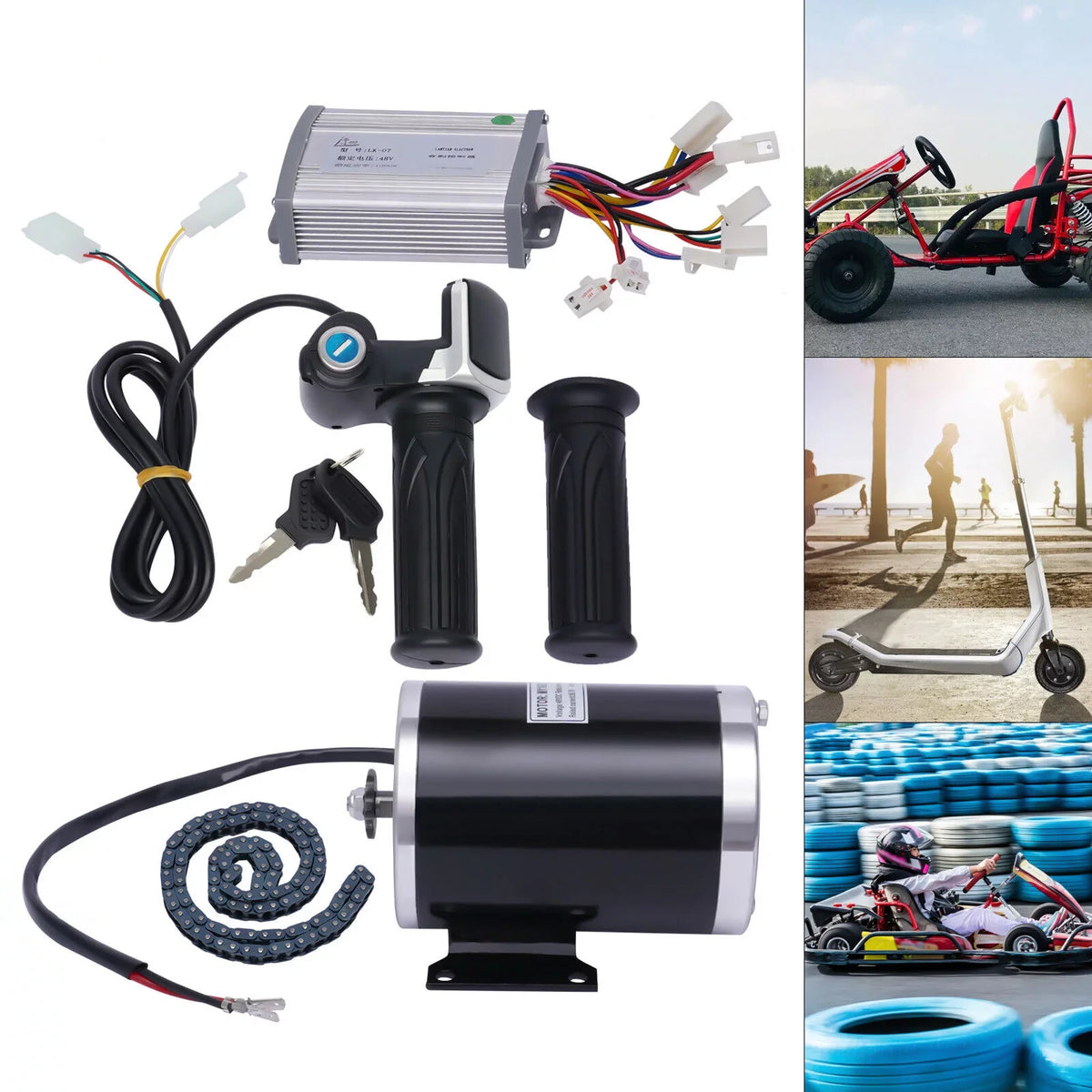 Miumaeov 48V 3 Speed Gears Brush Electric Bicycle Conversion Complete High-quality Kit