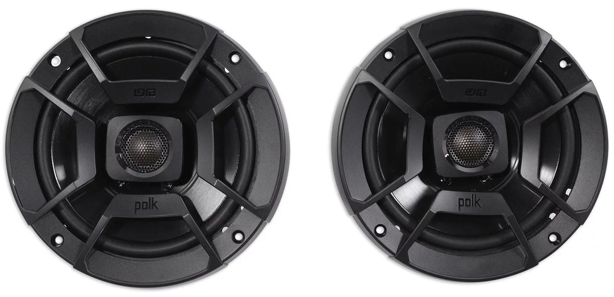 1998-2013 Harley Davidson Touring 6.5" 300w Polk Audio Speakers w/Adapter PLatitudees