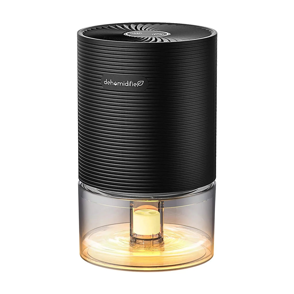 Alrocket Small Dehumidifiers for Bedroom 27oz with Auto-off,7 Colors LED Light up to 215 sq.ft-Black
