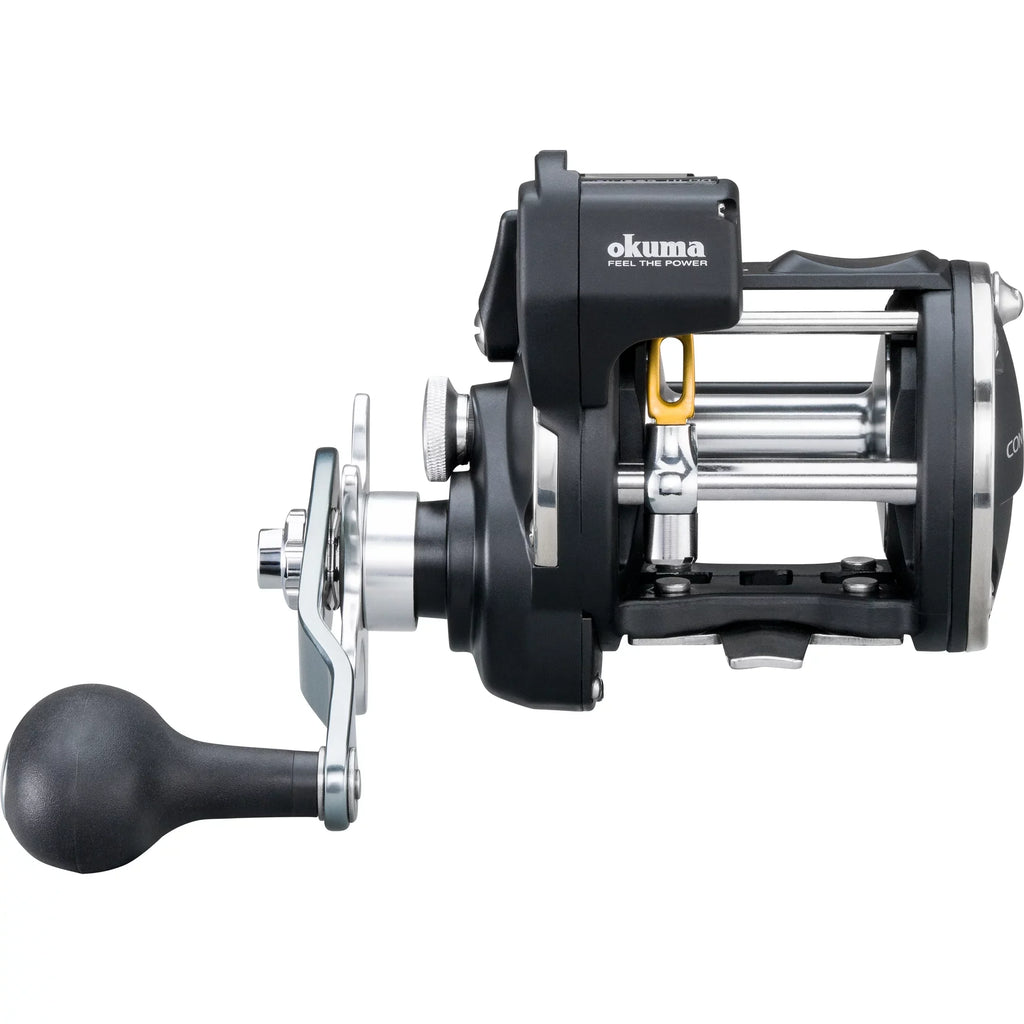 Okuma Convector Cv-354dlx Left Hand Low Profile Line Counter Fishing Reel