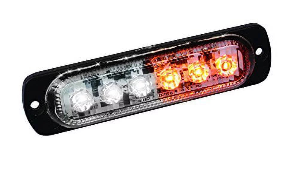 Ultra Slim 6-Watt Amber/White LED Strobe