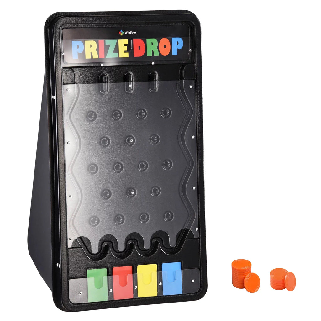 WinSpin 25" Prize Drop Board Disk Drop Game w/20 Pucks Home Tradeshow